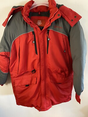 Joe Whistler Red Down Winter Parka Ski Urban Expedition 700 Jacket