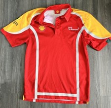 Shell V-Power Jersey Men  s XS Scuderia Ferrari Formula 1 Racing Red Yellow Shirt
