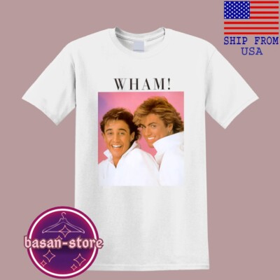 George Michael Wham Men's Black White Size S-5XL