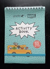 Yoobi Marvel Avengers Activity Book 100 Pages Coloring Games Road Trips School