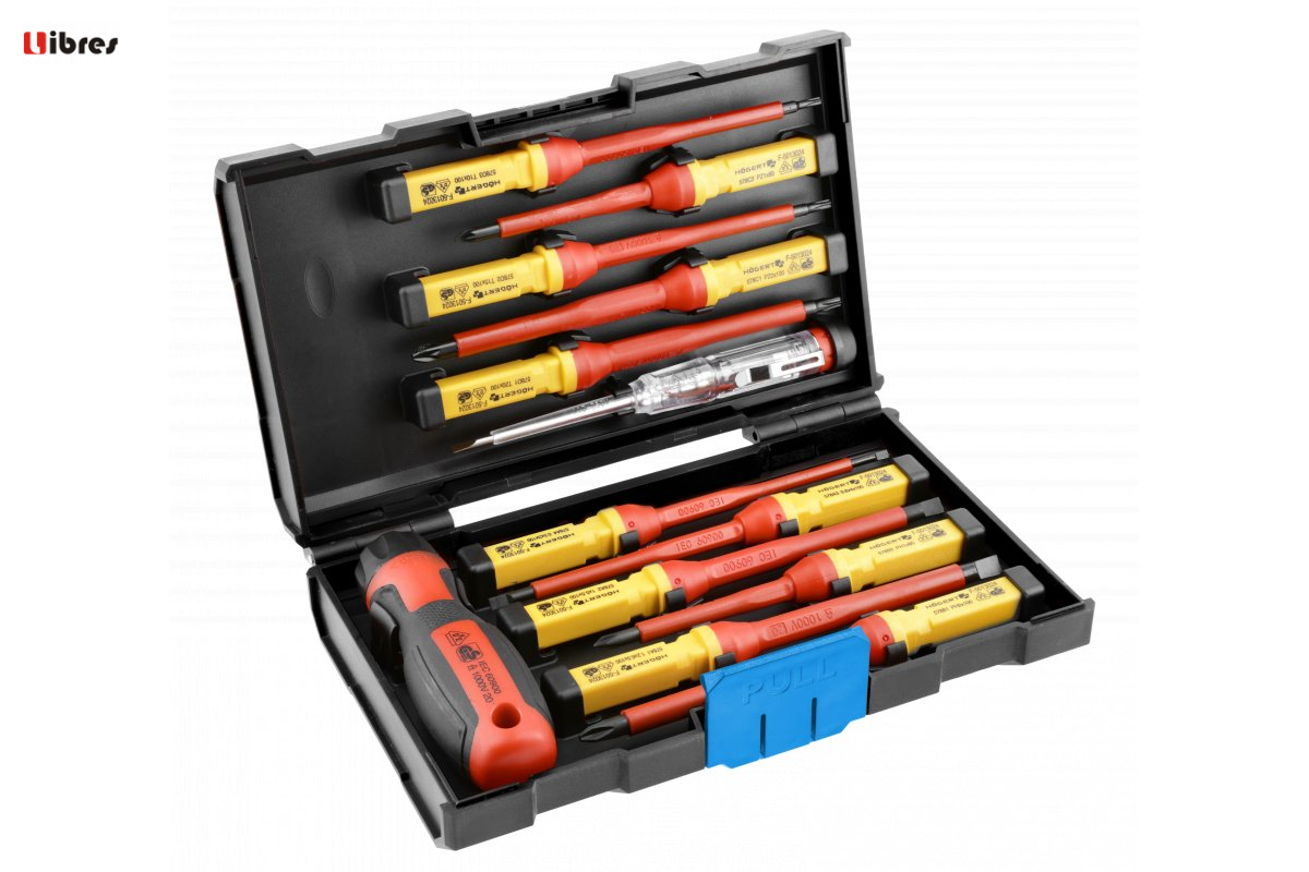 HT1S997 Cacciaviti - set di 13, isolati 1000 V HOGERT TECHNIK