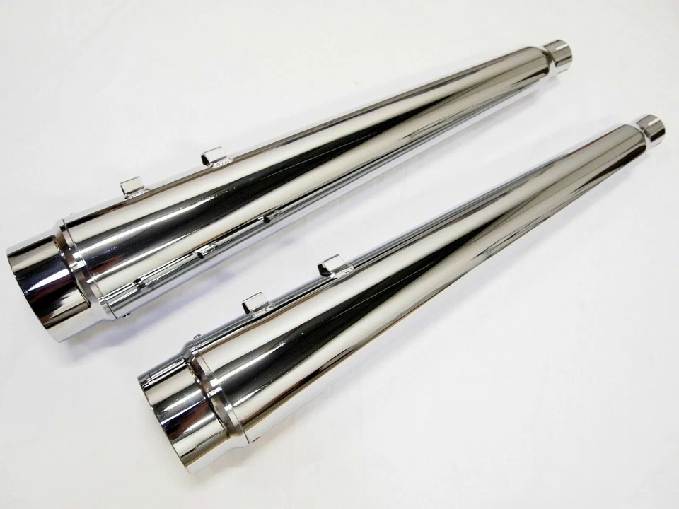 Silenciadores bajos antideslizantes Harley Davidson Megáfono Electra Glide tubos de escape CHR Foto 2 de 3