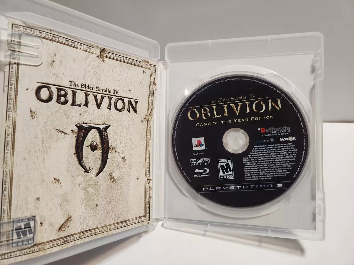 The Elder Scrolls IV Oblivion Game of the Year (Sony PlayStation 3) PS3 Complete