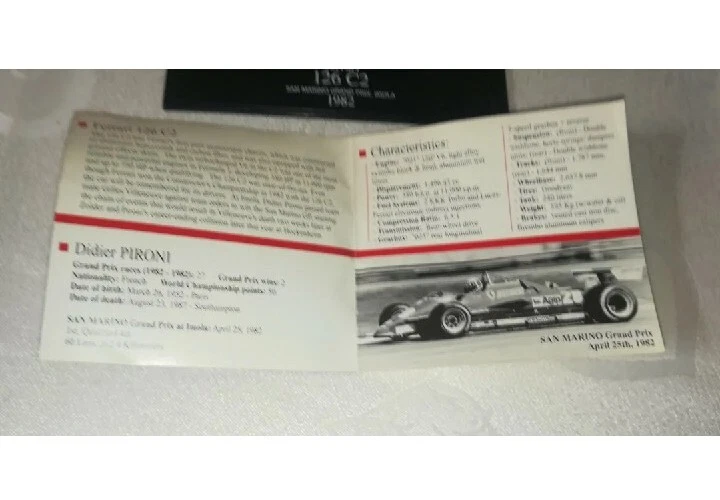 Modellino Ferrari 126 C2 Pironi Imola 1982 Mattel 1:43 LEGGI DESCRIZIONE - Immagine 4 di 4