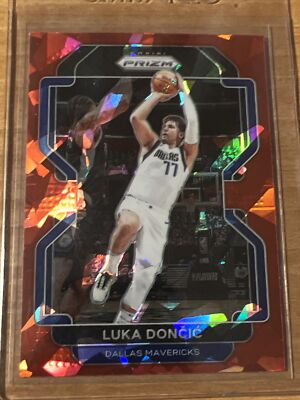 2021-22 Prizm Luka Doncic Red Cracked Ice Prizm #223 2021-22 Prizm Luka Doncic Red Cracked Ice Prizm #223
