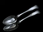 ❤️ KING S. KIRK & SON STERLING TEASPOON 5 ¾”- 2pC GEORGIAN c.1825