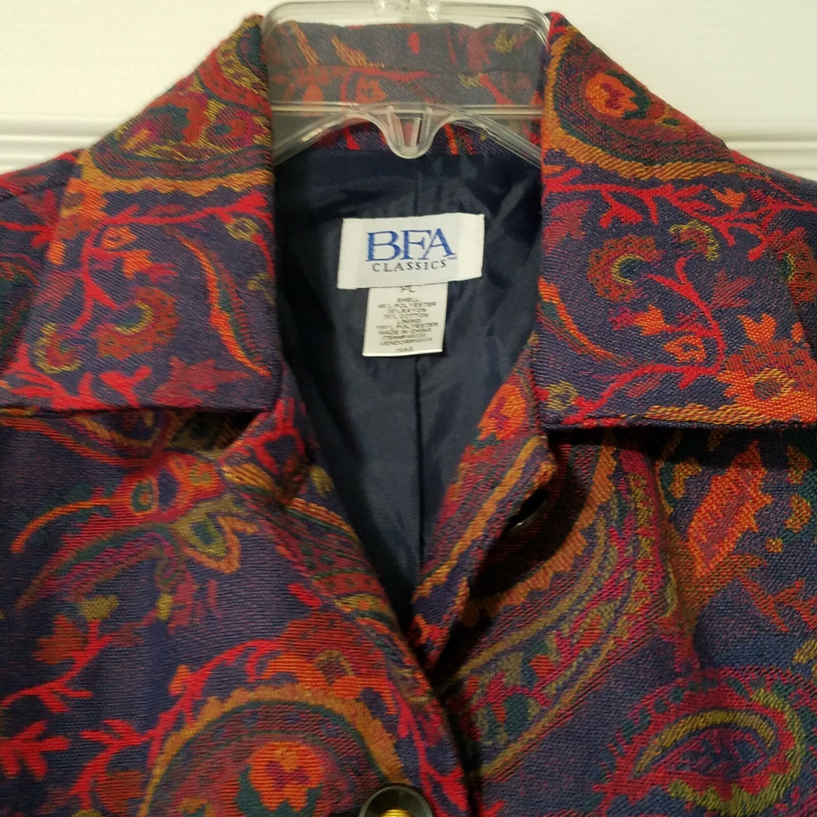 BFA Classics Button Up Collared Blazer Jacket ~ S… - image 2