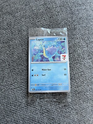 Pokémon Lapras 7/11 - Seven Eleven Stamp Promo Karte Sealed! Sternkrone 031/142