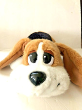 Mattel Pound Puppies Brown White and Black 14 inch Animated Plush Puppy Works