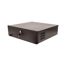 Security DVR Lock Box with Fan, NVR Lock Box, 15" x 15" x 5"