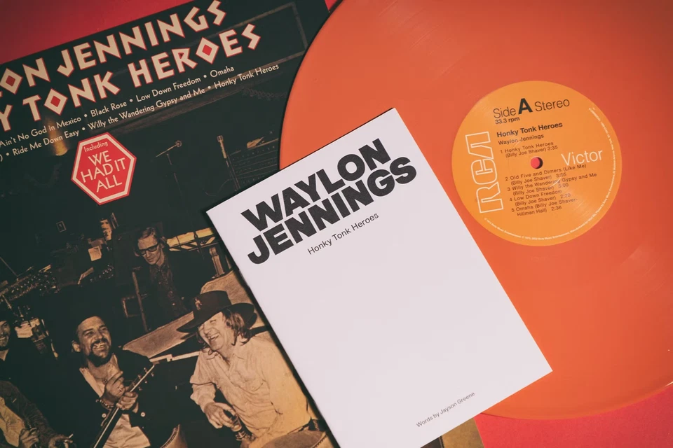 WAYLON JENNINGS HONKY TONK HEROES NEW! LIMITED 180G RED RUST LP! YOU ASK ME TO - Image 4 of 4