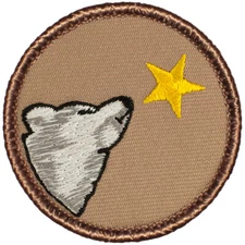 Star Wolf Patrol Patrol Patch - 2" Round Embroidered Patch