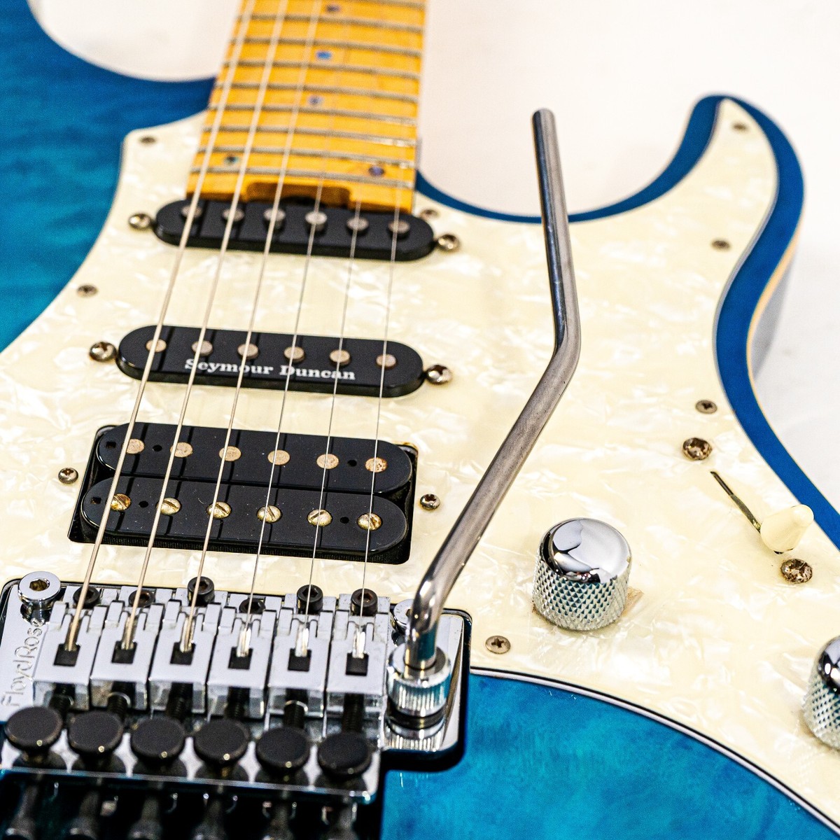 ESP E-II ST-1 Electric Guitar Quilted Blue Burst w/ Matching ESP E-II ST-1 Electric Guitar Quilted Blue Burst w/ Matching