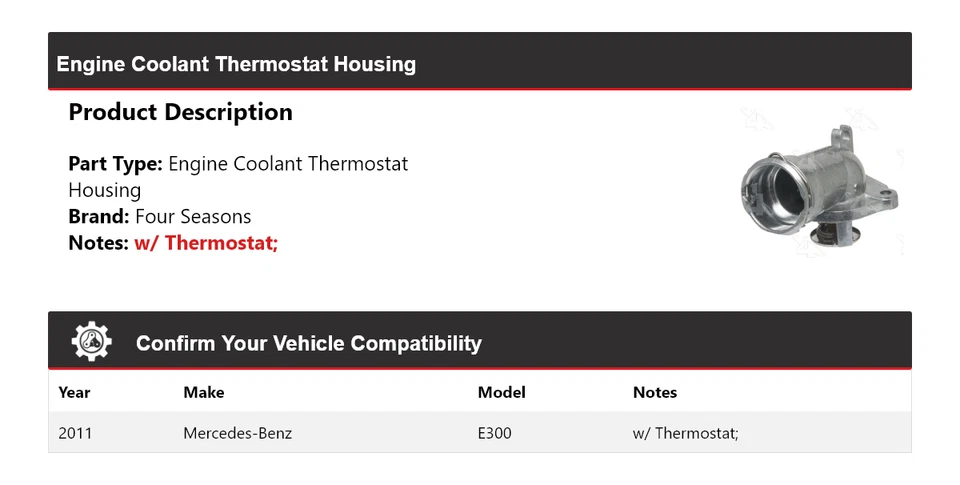 Carcasa termostato refrigerante motor Mercedes-Benz E300 2011 4 estaciones Foto 2 de 4