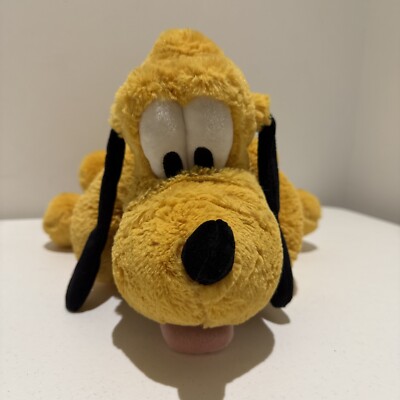 Genuine Original Authentic Disney Store 16'' Pluto Dog Soft Plush Stuffed Toy