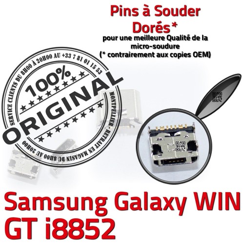 ORIGINAL Samsung Galaxy Win GT i8852 Connecteur charge à souder Micro USB Prise - Photo 5/5