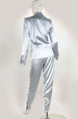 Tuta pantalone seta Tom Ford nuova per Yves Saint Laurent S/S 2004 look #1 - Foto 4 di 7