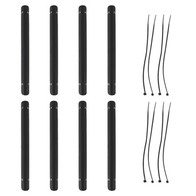  8 Pcs Bike Lock Chain Bicycle Guard Protective Stickers Decal