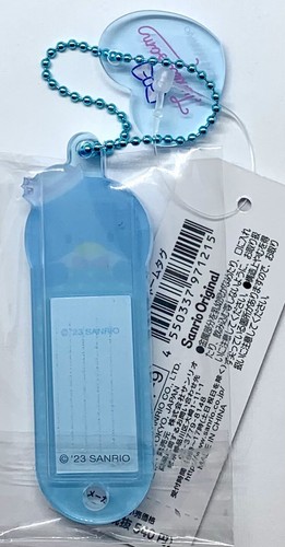Sanrio Tuxedo Sam Name Luggage Tag Charm Key Holder Chain Penguin Keychain - Picture 2 of 2