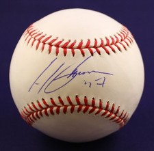 Miami Marlins Henderson Alvarez Signed Authentic MLB Baseball COA