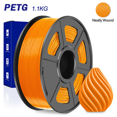 JAYO Orange PETG Filament 1,75mm 1,1kg 3D Drucker Hohe Qualität Kein Tangle FDM