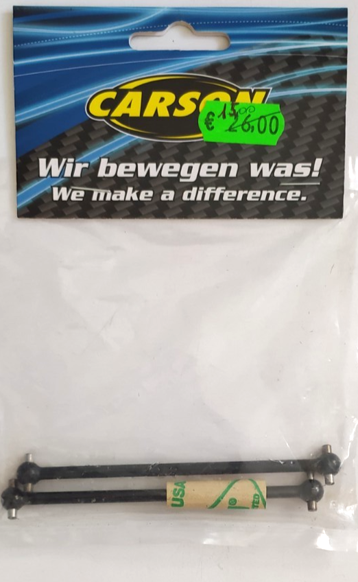 CARSON  RICAMBI AUTO RC  CARDANO POSTERIORE 4.0 VIRUS 2 PEZZI  ART 500205947