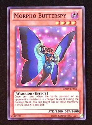 Morpho Butterspy YuGiOh Galactic Overlord Warrior Effect Common