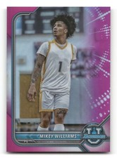 2021-22 Bowman University  Pink Refractor - #86  Mikey Williams