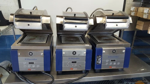 SET of 3 (See Videos) Electrolux HSPPAN High Speed Microwave Panini Press.