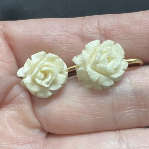 Ivory Rose Post Earrings 2  Alaska Mint