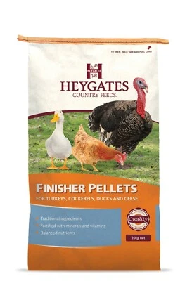 Heygates Finisher Pellets For Turkey/Poultry - 20kg from 10wks to Finish