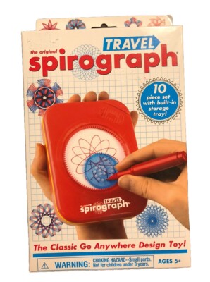 Travel Spirograph Design Toy Portable Arts & Crafts Activity Set
