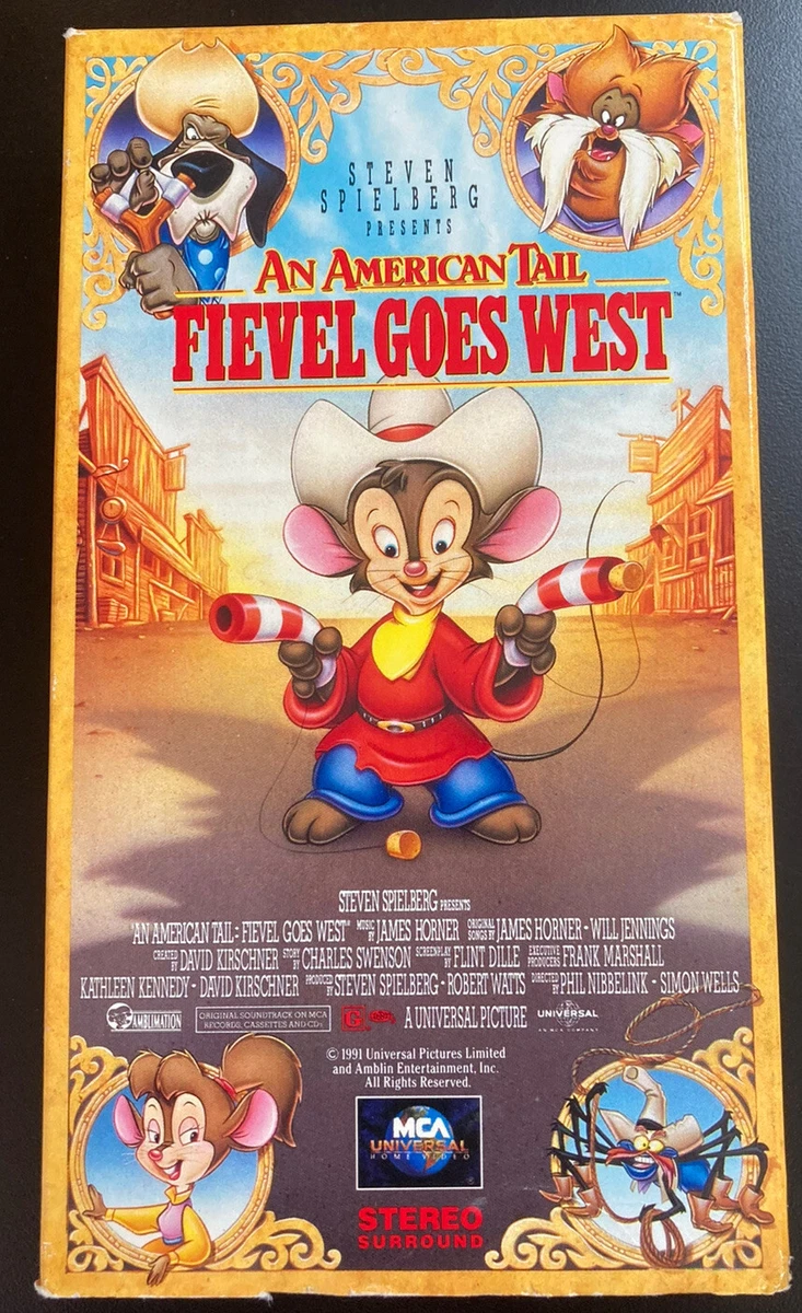 An American Tail Fievel Goes West 1998 Vhs Fievel Goes West Vhs