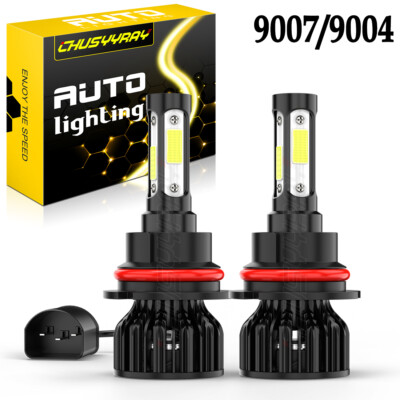 For Saturn Ion 2003-2007 2X 6000K White LED Hi&Lo Beam Headlight Lamp Bulbs Kit