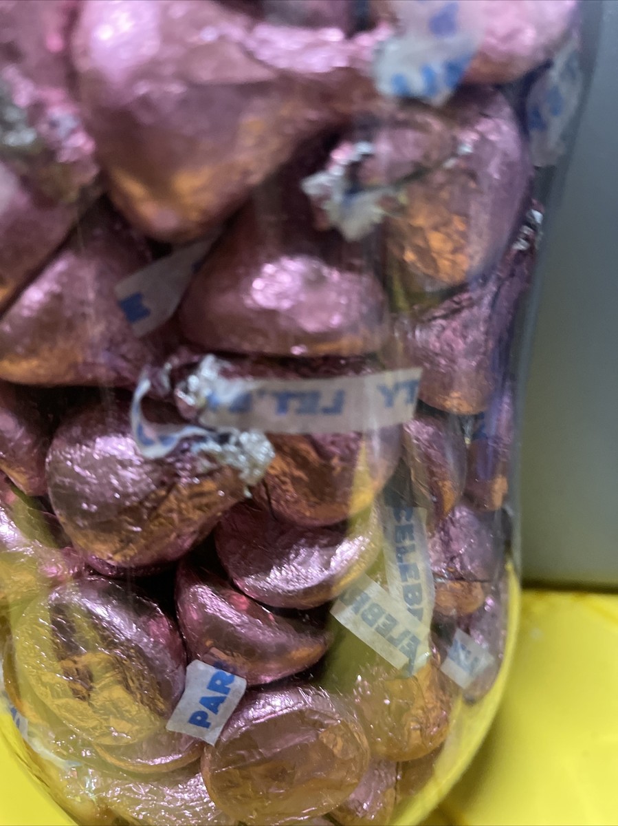 Baby Bottle Banks Filled with Candy Kisses Pink Blue Shower