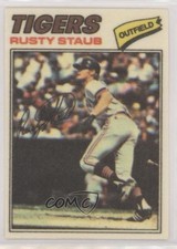 1977 Topps Baseball Patches Cloth Stickers Rusty Staub (Two Star Back) #46 0q3