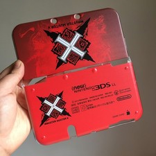 Rare Monster Hunter X Red Cross Logo Housing Cover Shell for Nintendo series Hot