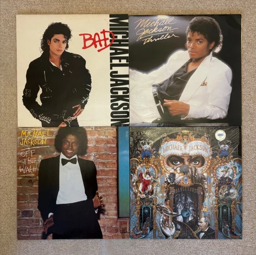 *MICHAEL JACKSON* *4 X LP*  *VINYL RECORD* COLLECTION JOB LOT  *DANGEROUS* *BAD*
