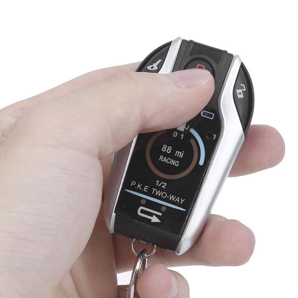 Universal 12V 2-Way Motorcycle Alarm System Anti-Theft & Remote Start Control