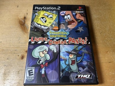 SpongeBob SquarePants Lights Camera Pants PlayStation 2 PS2 Complete CIB Tested
