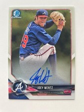 2018 Bowman #CPA-JW Joey Wentz Chrome Prospect AUTO