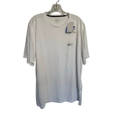 Greg Norman Attack Life Mens Performance Soft Touch T Shirt White Size XL NEW