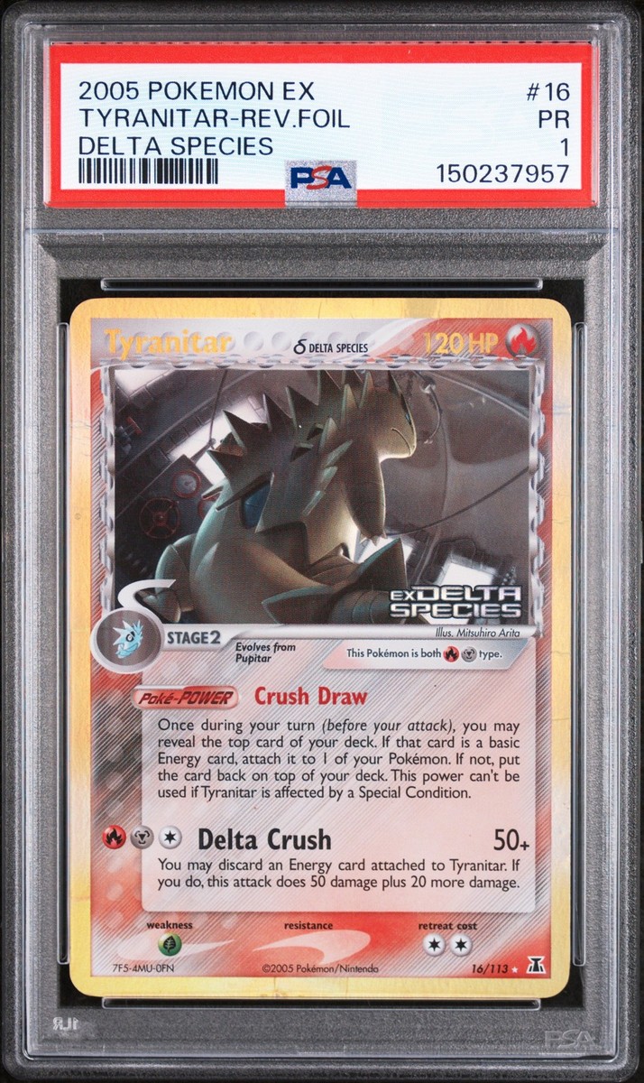 Tyranitar (Delta Species) 16/113 Delta Species Reverse Holo for