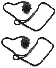 Pack 2 Interior Rear Parcel Shelf String Tonneau Cover Strap Cord Compatible