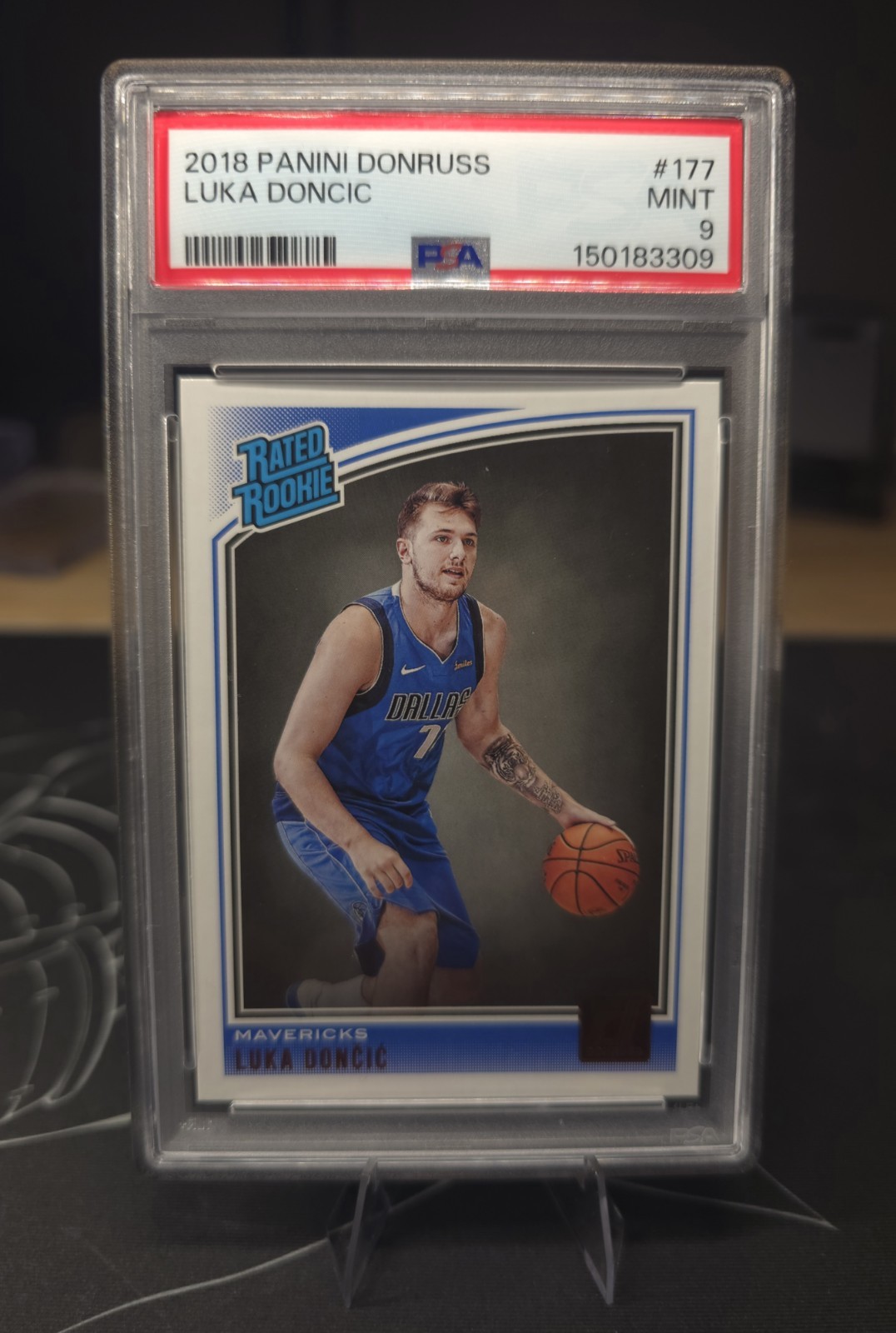 2018-19 Donruss Optic Rated Rookie Luka Doncic #177 PSA 9 MINT RC