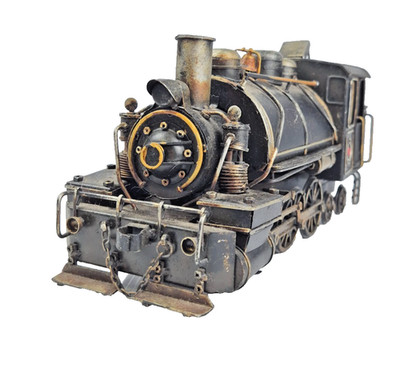 Diecast Spur O antike schwarze schmiedeeiserne Dampflok Zug ohne Verpackung lesen.