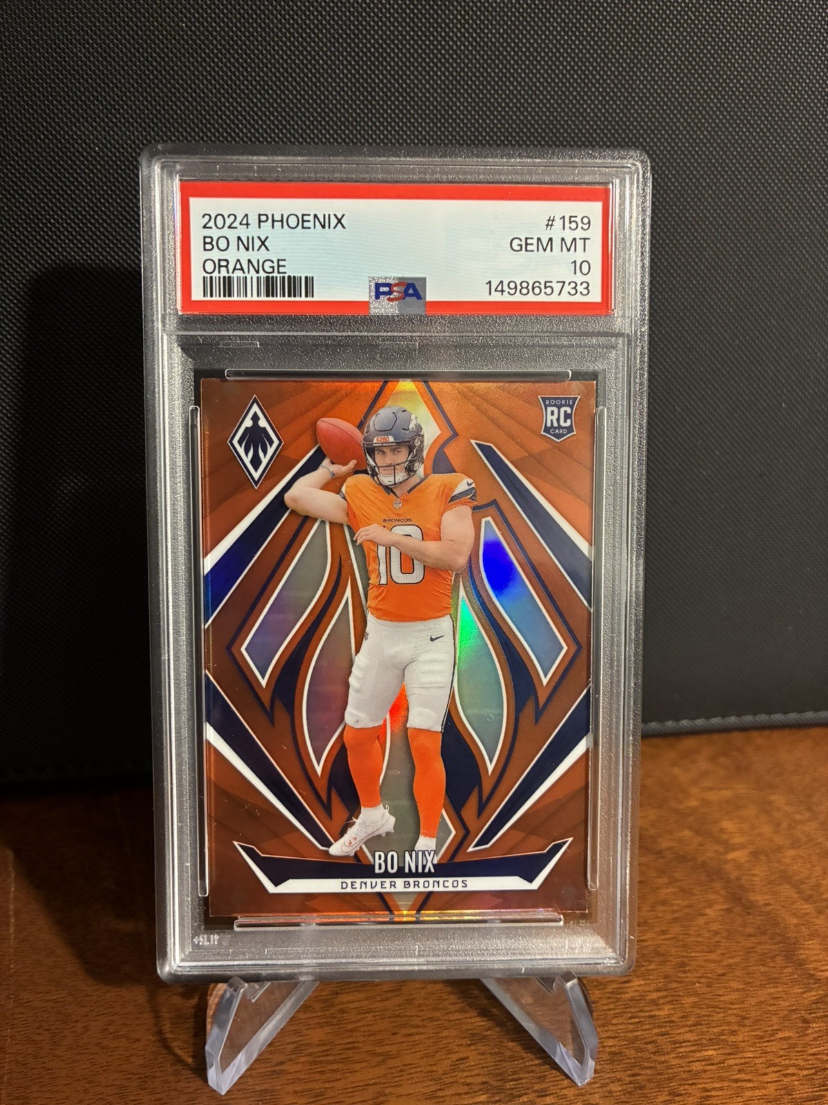 Bo Nix Panini Phoenix #159 Orange