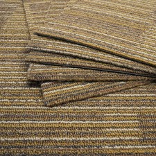 50 x 50cm Asphalt Carpet Tile Indoor/Outdoor, 0.6 cm Pile 10 PC, Khaki 