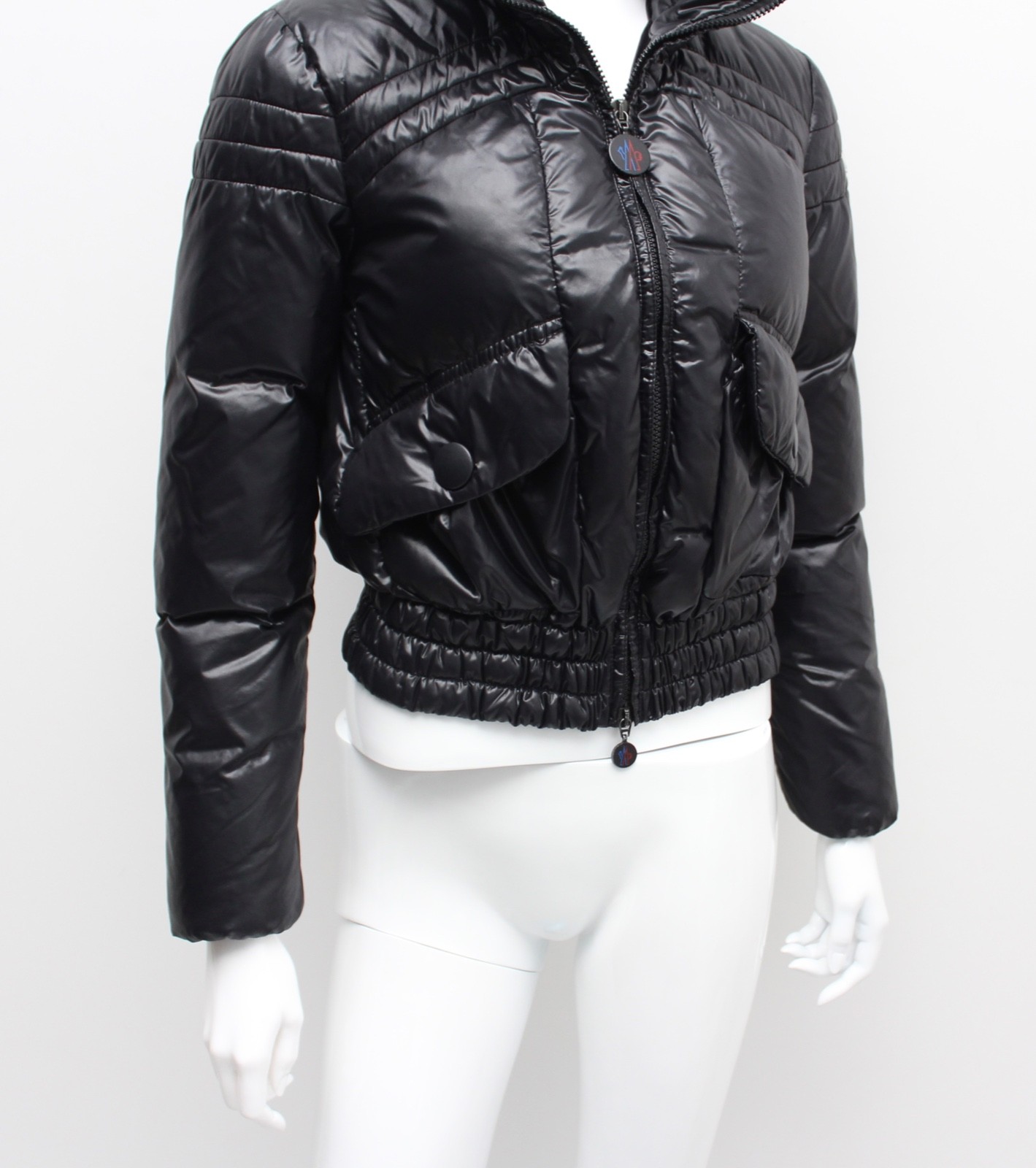 Authentic Women's Vintage MONCLER Tesia Down Puffer Jacket Black RARE Size 0, XS image 5