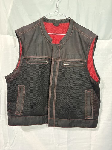 First MFG CO Lowrider Moto Mesh Men's Motorcycle Vest XL